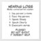 Hearing Loss Instructions Wall