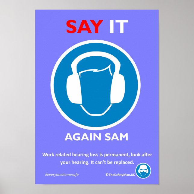Hearing protection poster (Front)