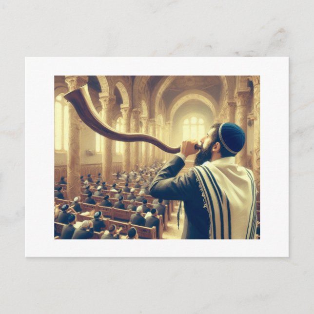 Hearing the Shofar,  Postcard (Front)