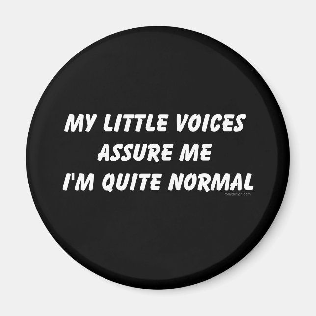 Hearing Voices Humour Magnet (Front)