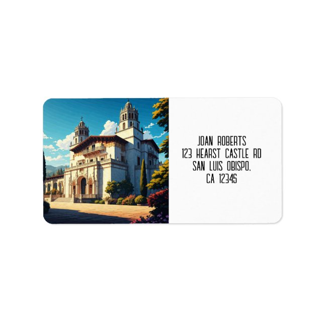 Hearst Castle San Simeon California Central Coast Label (Front)