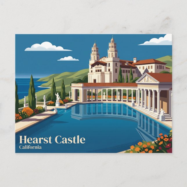 Hearst Castle USA Postcard (Front)