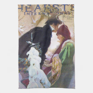Hearst's International Cover, Alphonse Mucha Tea Towel