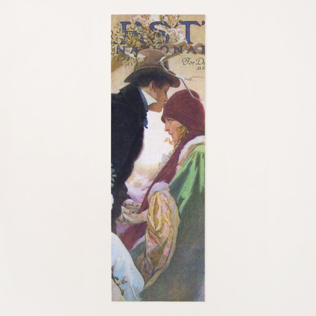 Hearst's International Cover, Alphonse Mucha Yoga Mat (Front)