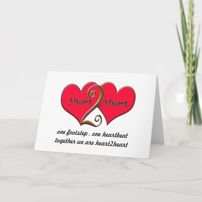 heart2heart greeting card (Front)