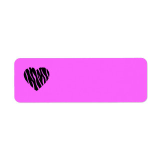 HEART35 ZEBRA HEART SHAPE LOVE GIRLY FUN PARTY