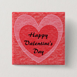 Heart 1 15 cm square badge