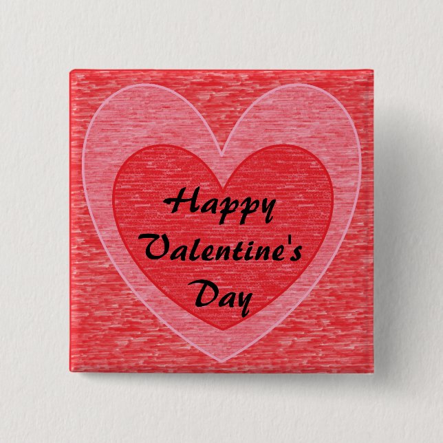 Heart 1 15 cm square badge (Front)