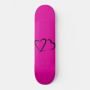 Heart 23™ Brand Pink & Black Skateboard deck
