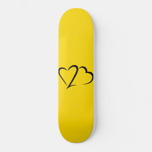 Heart 23™ Brand Yellow & Black Skateboard deck