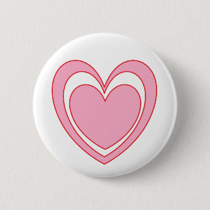 Heart 2 6 cm round badge