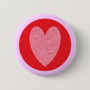 Heart 3 6 cm round badge