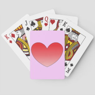 Heart 4 playing cards