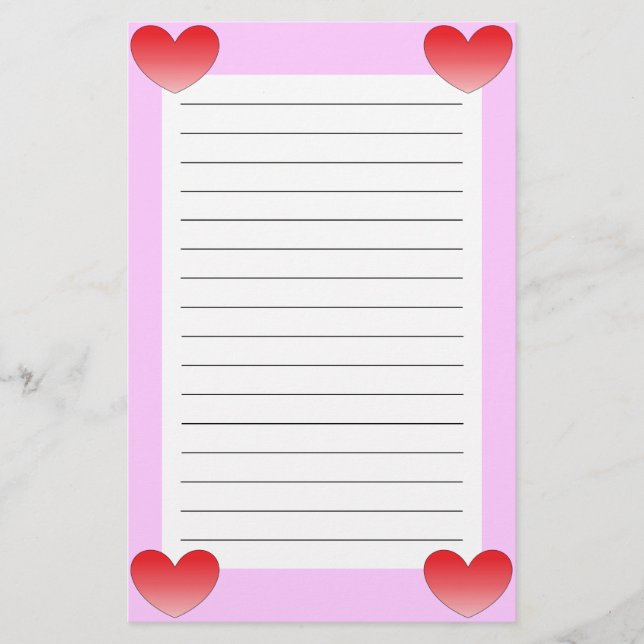 Heart 4 stationery (Front)