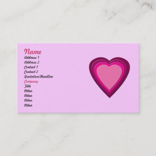 Heart 5 business card