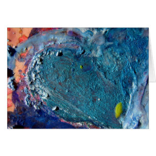 Heart Abstract Melted Crayon Collage