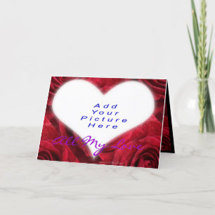 Heart Add-A-Picture-customise Holiday Card