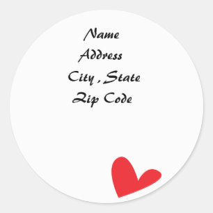 Heart  -Address Labels