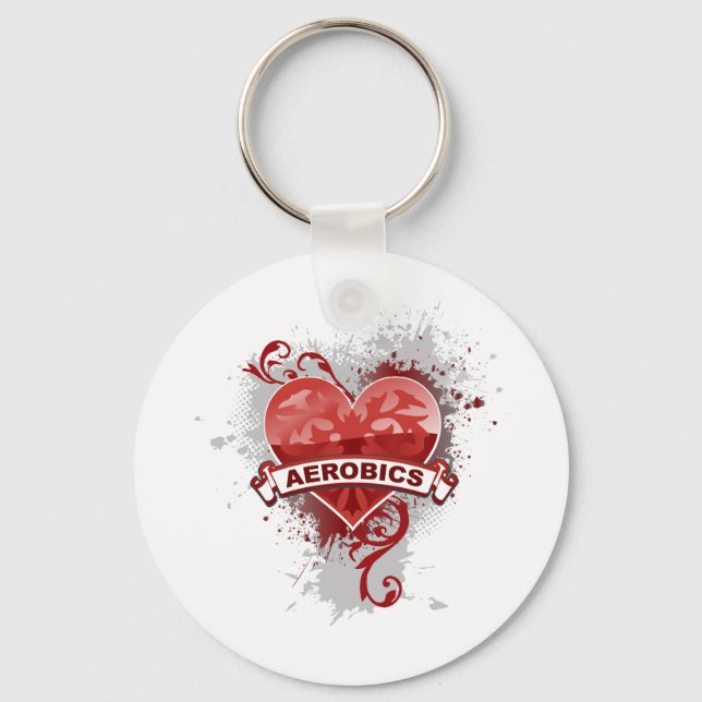 Heart Aerobics Key Ring (Front)