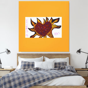 Heart Aflame  Canvas Print