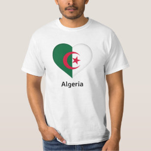 Heart - Algeria Flag T-Shirt