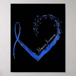 Heart Alopecia Awareness 1 Poster