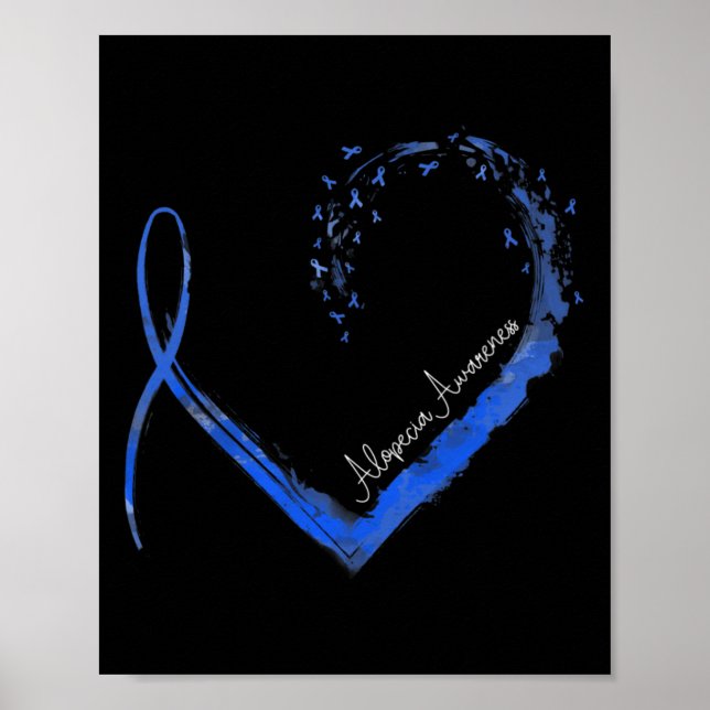 Heart Alopecia Awareness 1  Poster (Front)