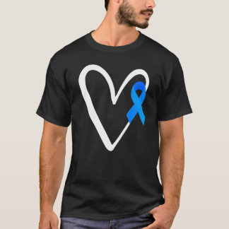 Heart Als Awareness Month  Blue Ribbon T-Shirt