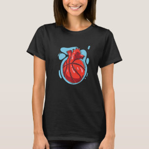 Heart Anatomy Basketball T-Shirt