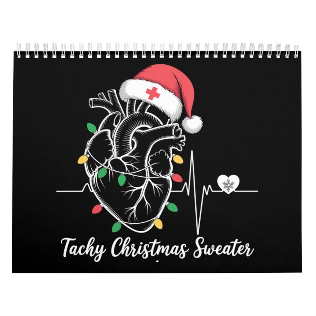 Heart Anatomy Christmas Nurse Cardiac Tachy Xmas Calendar (Cover)