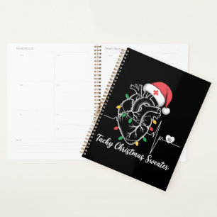 Heart Anatomy Christmas Nurse Cardiac Tachy Xmas Planner