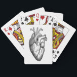 Heart Anatomy Science Playing Cards<br><div class="desc">Heart Anatomy Science by TRowanDesign</div>