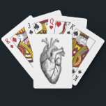 Heart Anatomy Science Playing Cards<br><div class="desc">Heart Anatomy Science by TRowanDesign</div>