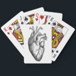 Heart Anatomy Science Playing Cards<br><div class="desc">Vintage Design</div>