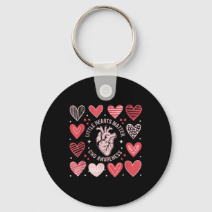 Heart Anatomy Valentine Little Heart Chd Awareness Key Ring