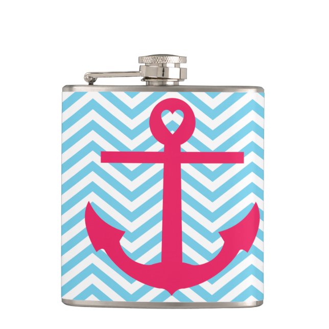 Heart Anchor Flask (Front)