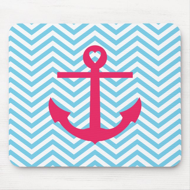 Heart Anchor Mouse Mat (Front)