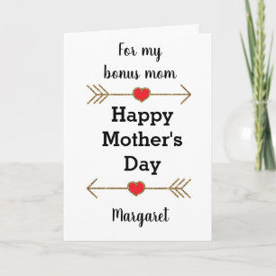 Heart and Arrows Happy Mother's Day Bonus Mum Card