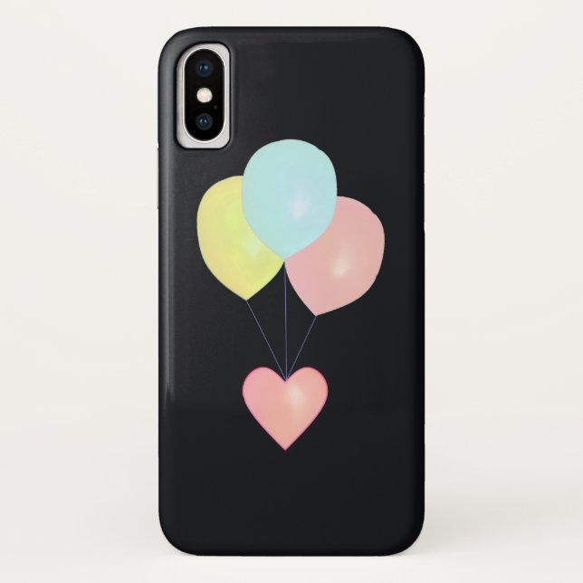 Heart and Balloons Case-Mate iPhone Case (Back)