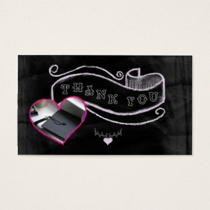 Heart and banner thank you