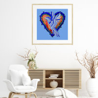 Heart And Bird Hispanic Art