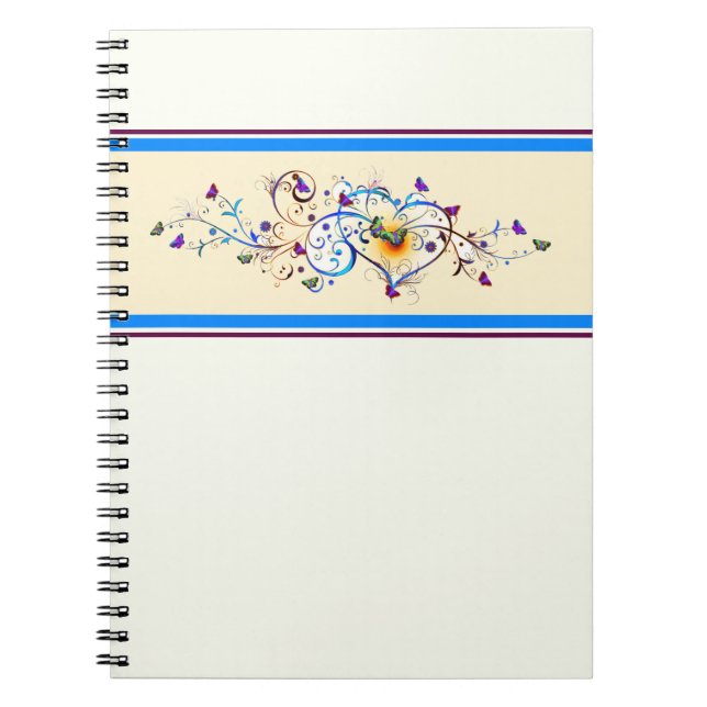 Heart and butterflies notebook (Front)