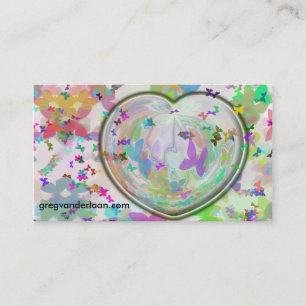 Heart and Butterfly Business Card
