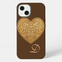 Heart and "D" Initial Phone Cover – Modern Love De