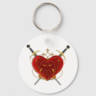 Heart And Daggers Key Chain
