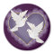 Heart and Doves - Purple
