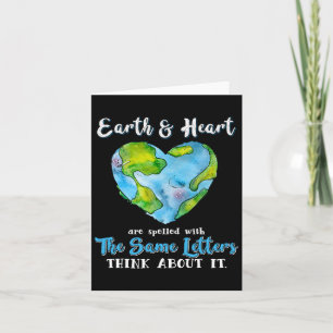 Heart And Earth Day Planet Anniversary Earth Day E Card