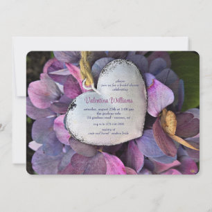 Heart and Flowers Invitation