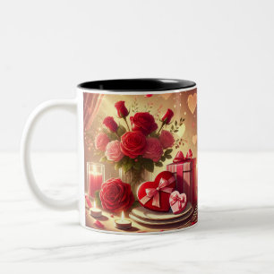 Heart and Flowers Mug