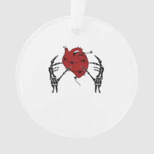Heart And Hands - Skeleton Heart Hands  Ornament